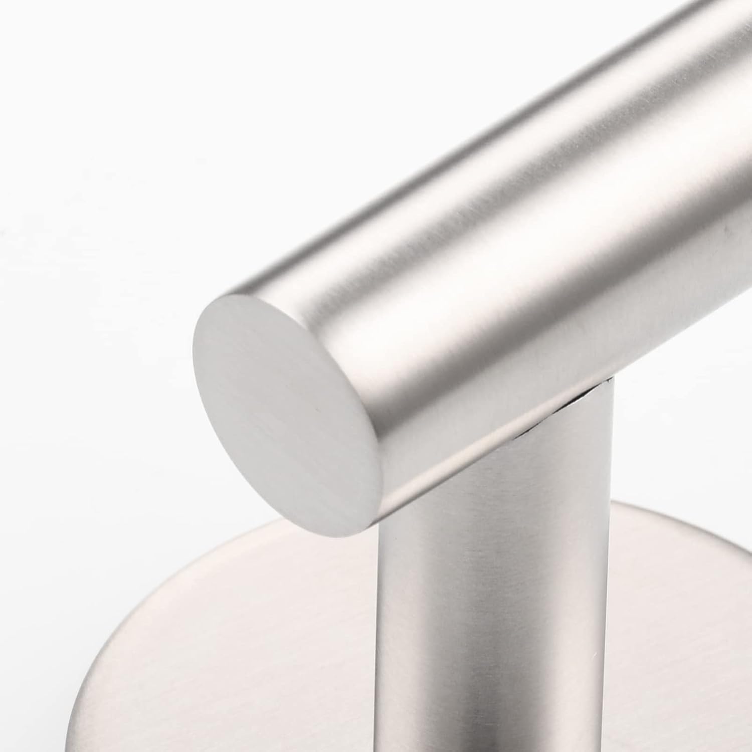 Crochet mural adhésif en acier inoxydable argenté