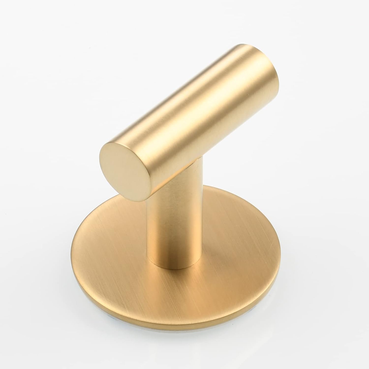 Crochet mural doré auto-adhésif en acier inoxydable