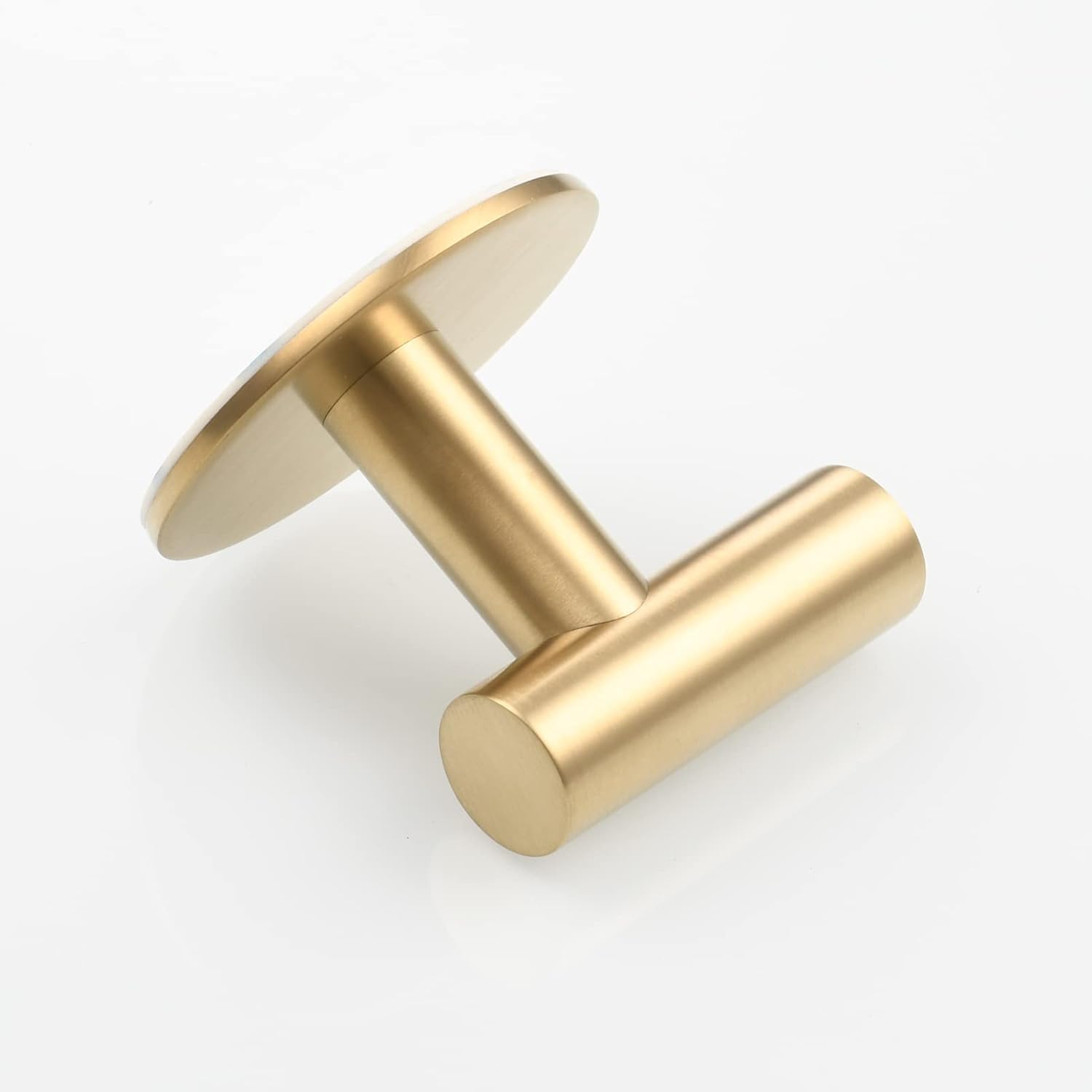 Crochet mural doré auto-adhésif en acier inoxydable