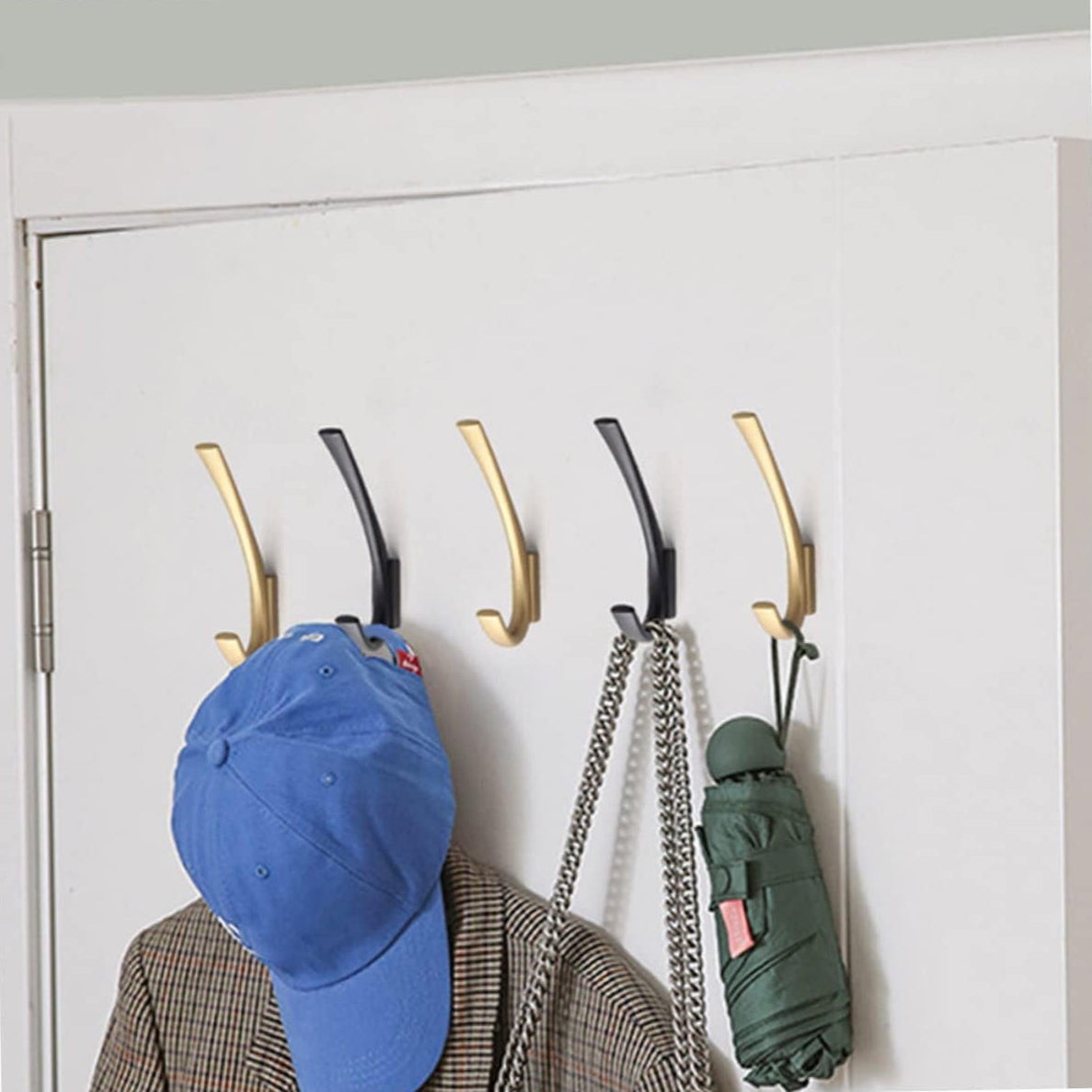 Portant manteau Noir Simple 1 pièce en Métal