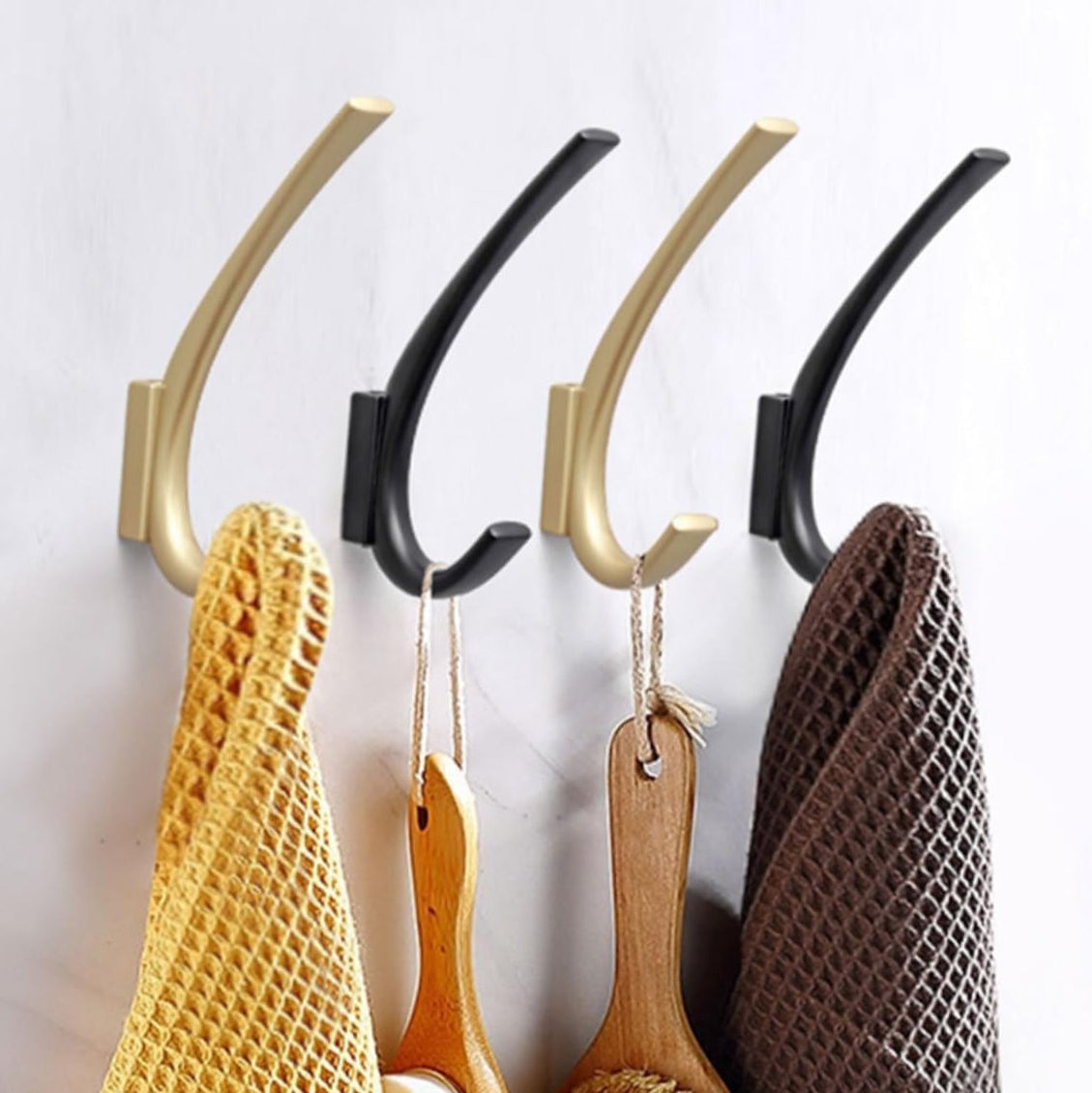 Accroche Mural très Simple & Moderne Noir en Aluminium