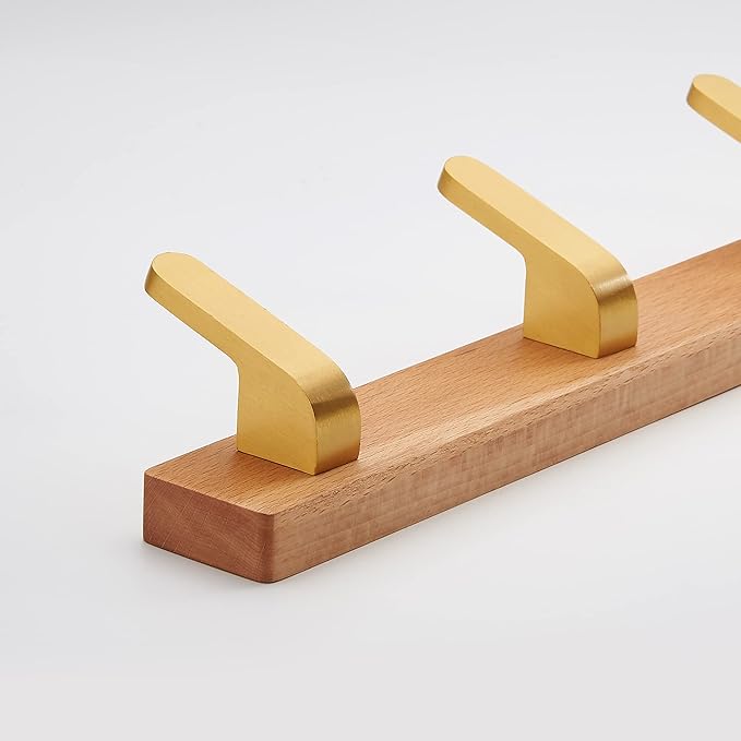 Patères Mural En Bois avec 5 emplacement