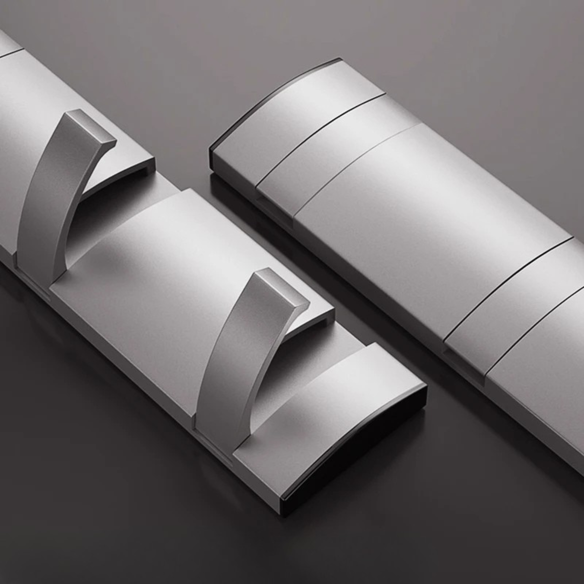 Portant manteau Chromé Rabattable & Design avec Attaches Métallique