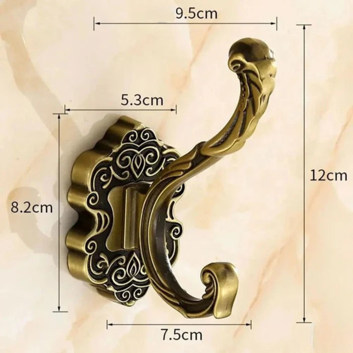 Patères Mural Antique Chic Bronze