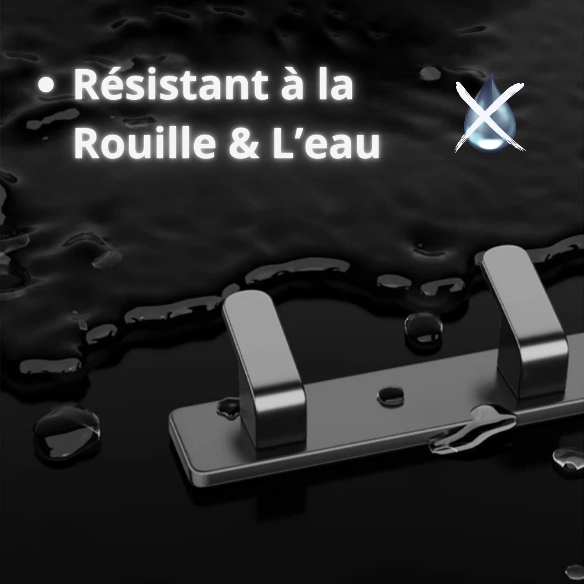 Porte-manteau gris avec crochets en métal léger