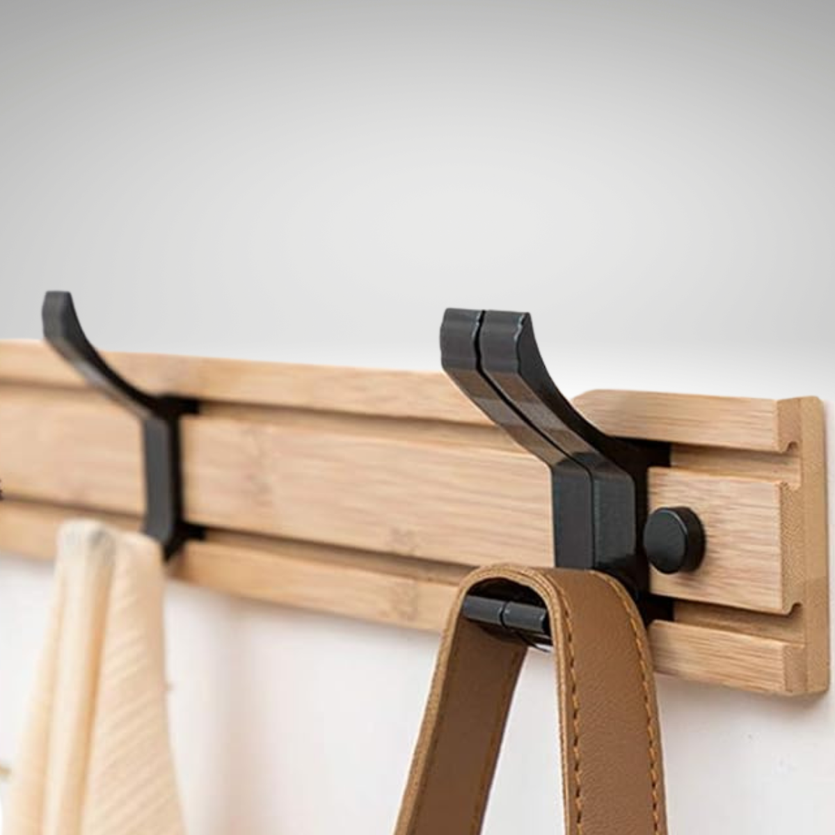 Porte manteau crochet Amovible en Bois Nordique avec 4 ou 5 emplacement