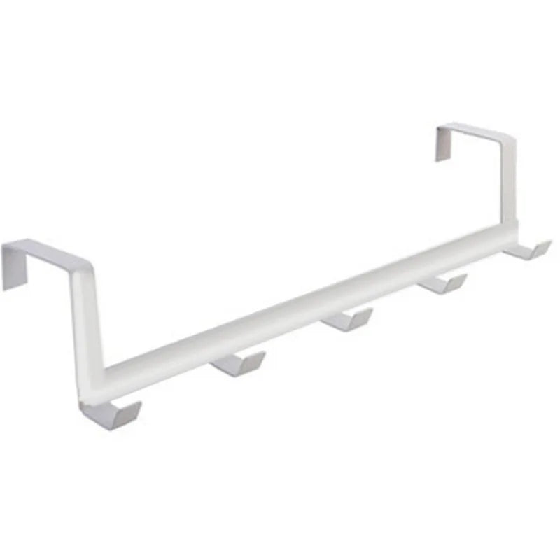 Porte-manteau suspendu pour porte avec 5 accroches blanches