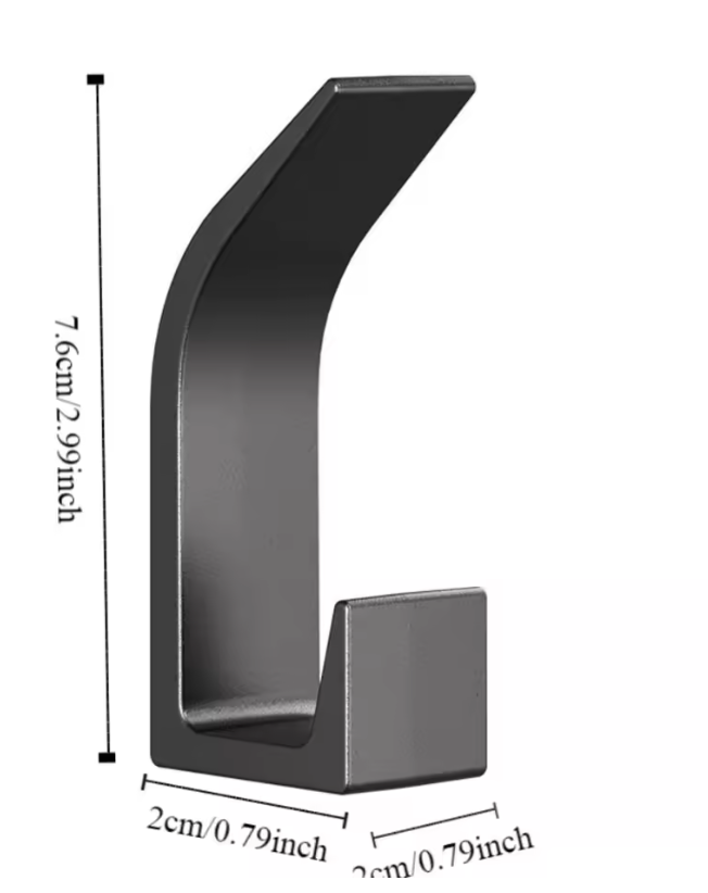 5 Attache Muraux Minimaliste Blanc Chic en Plastique