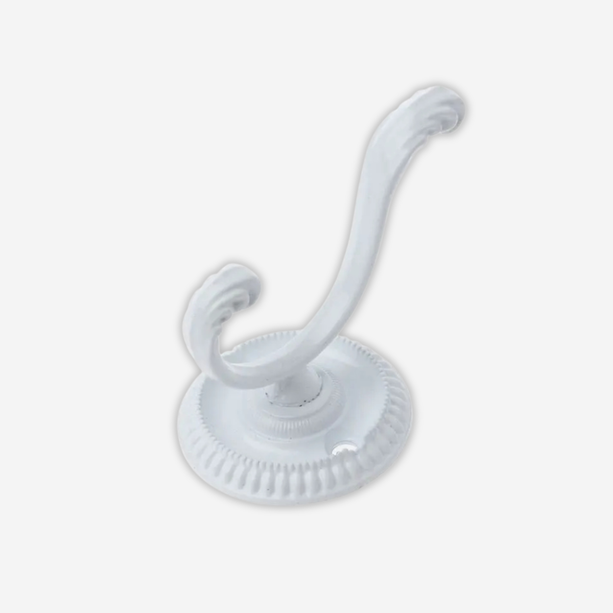 Tringle Mural Blanche Chic & support Arrondi avec Gravure en Métal