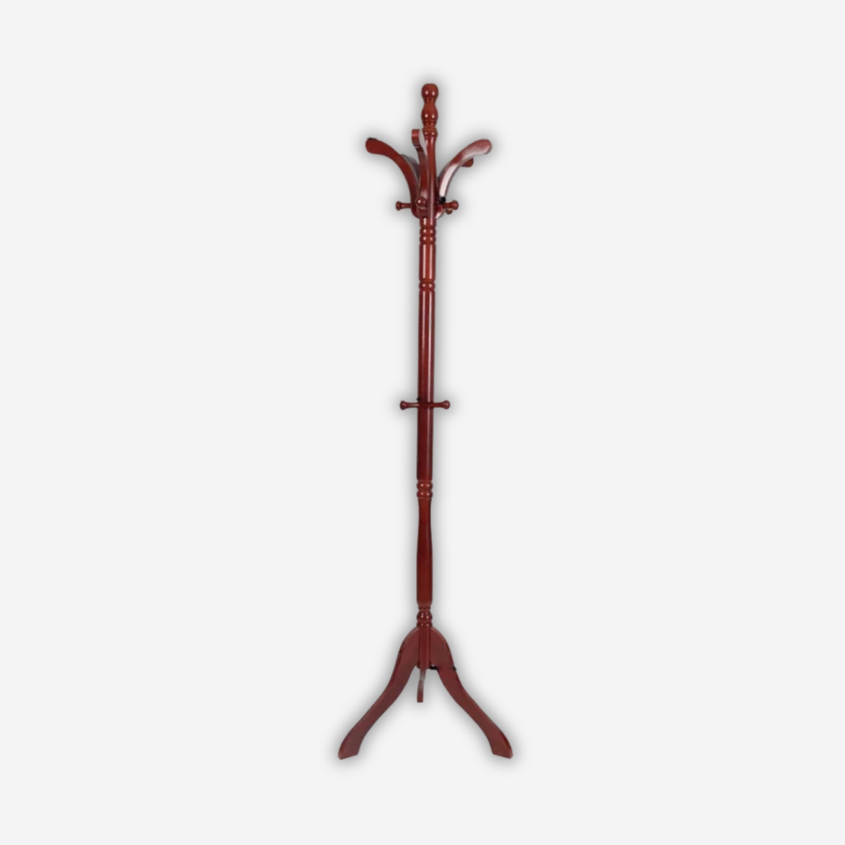 Porte-Manteau sur Pied Chic & Vintage, Matériaux en Bois Vernis avec 13 Accroche Solide