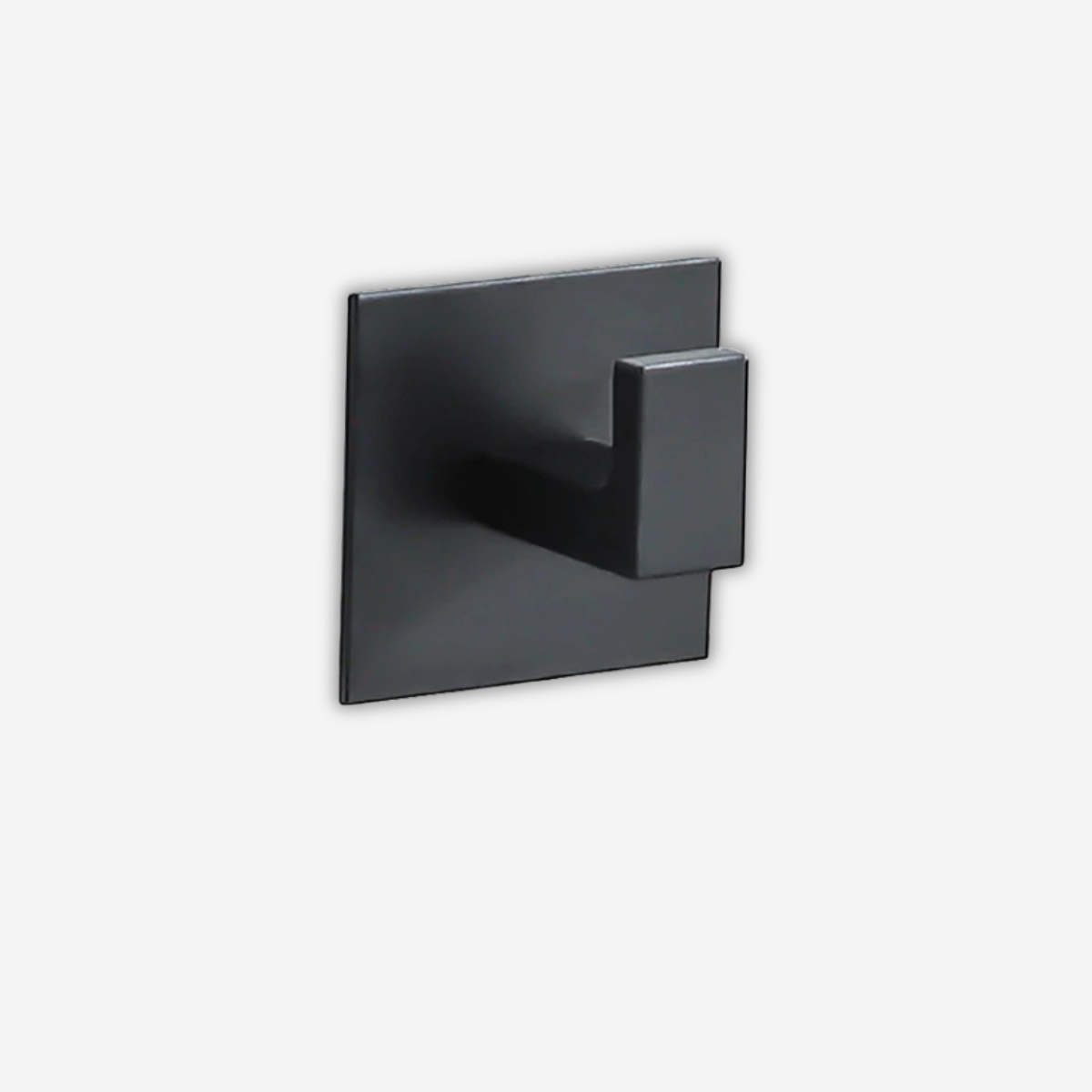 Attache murale Noir Adhésive Carre Solide & Pratique