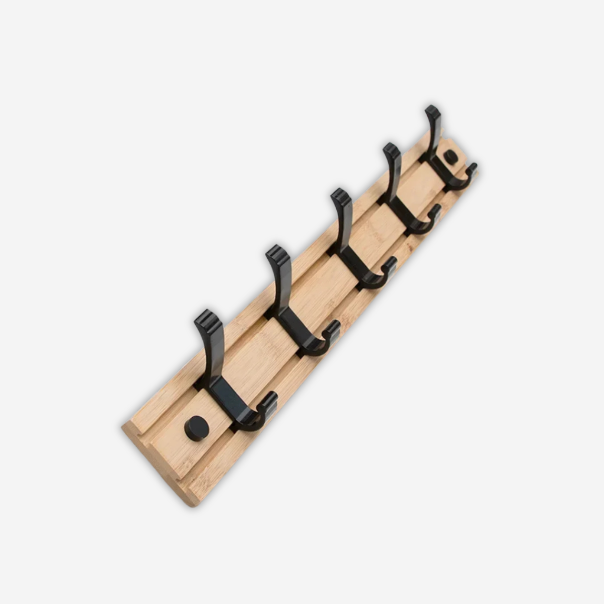 Porte manteau crochet Amovible en Bois Nordique avec 4 ou 5 emplacement