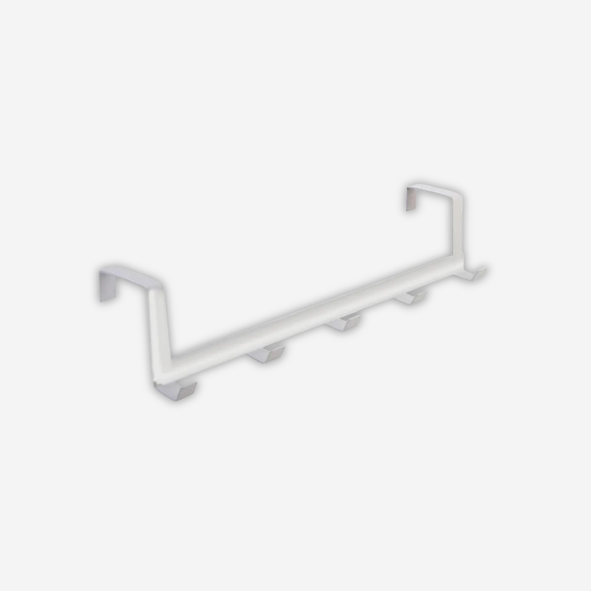 Porte-manteau suspendu pour porte avec 5 accroches blanches
