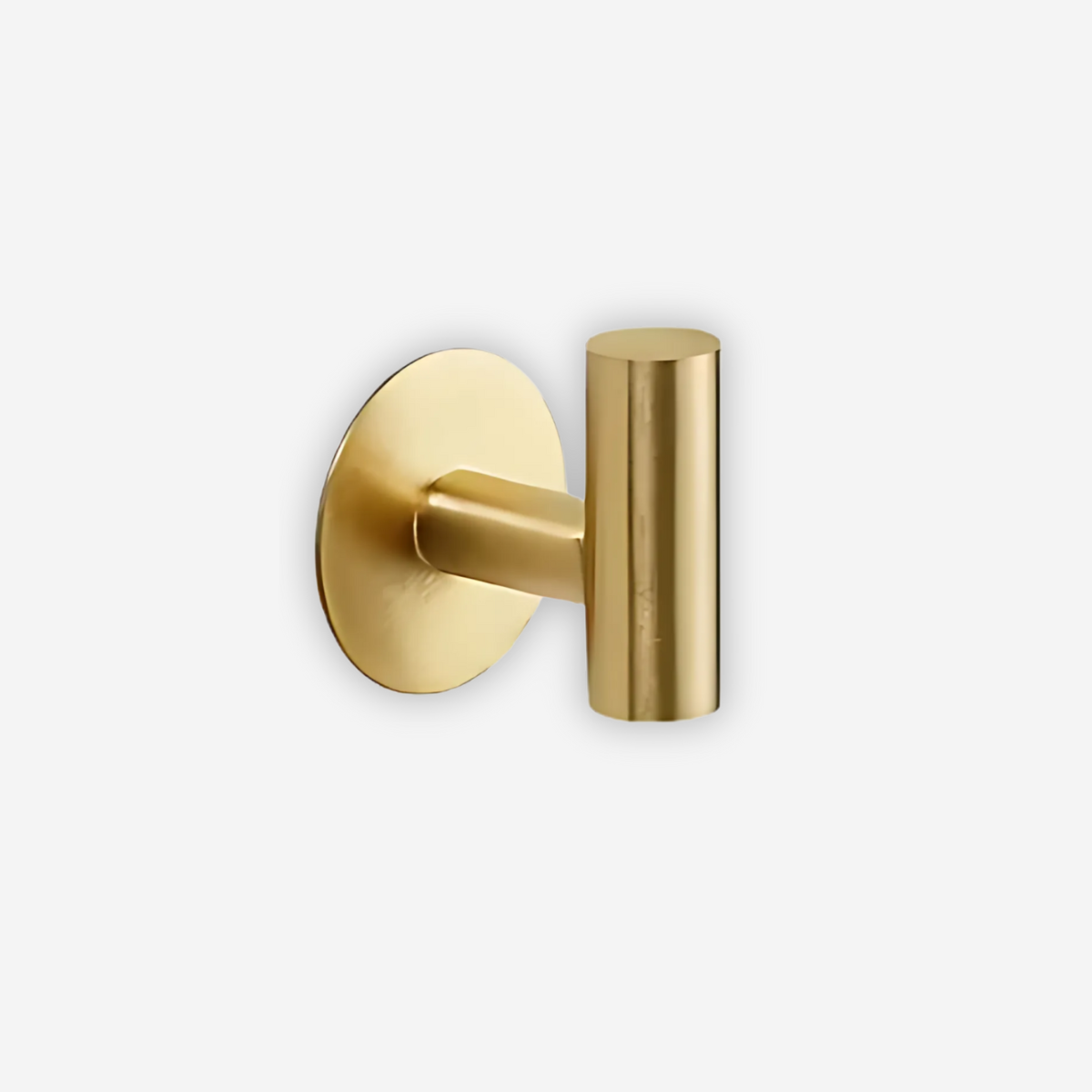 Crochet mural doré auto-adhésif en acier inoxydable