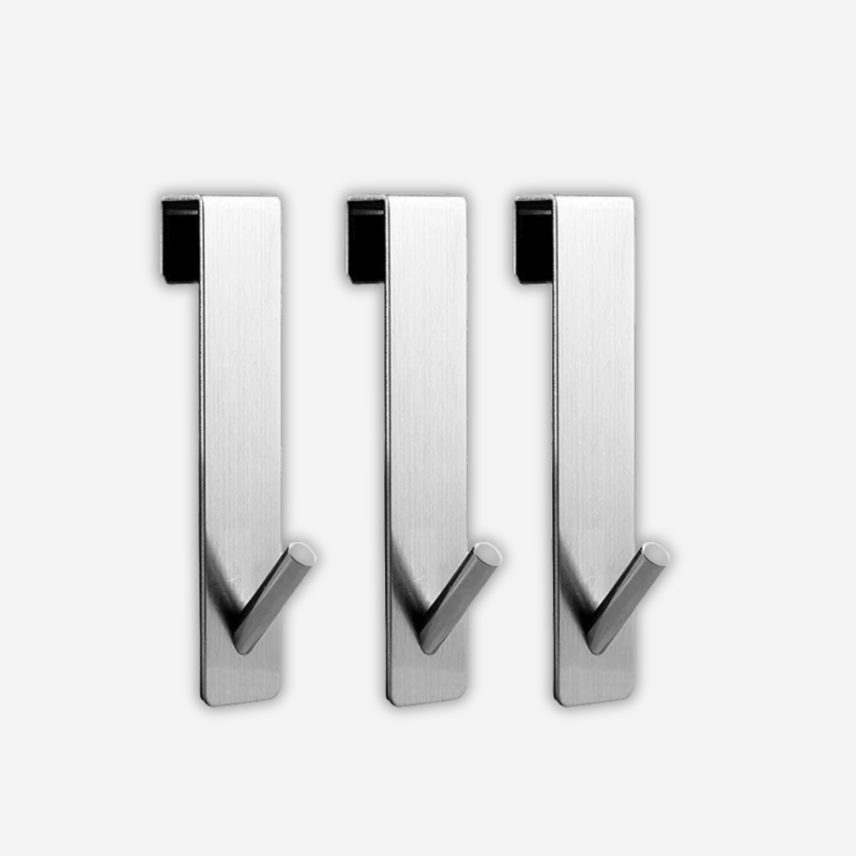 3 Porte manteau Serviette Argenté pour Porte