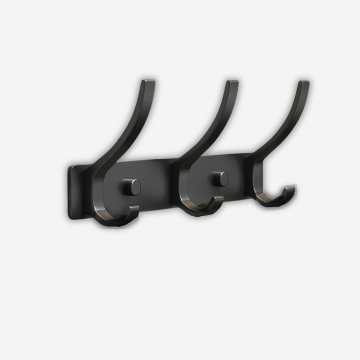 Crochet Mural design Noir pour 3 personne en Métal