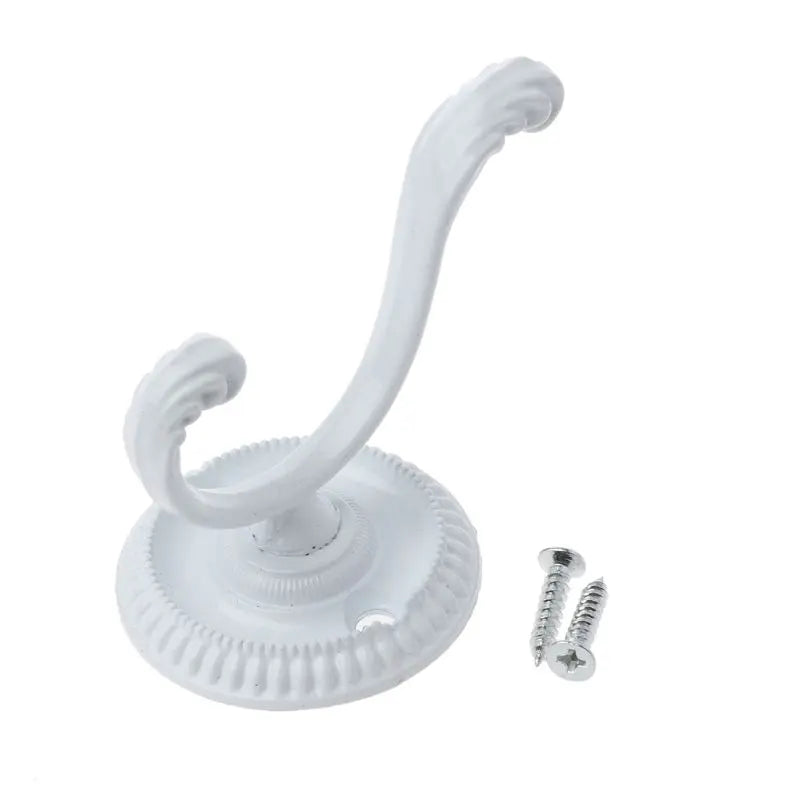 Tringle Mural Blanche Chic & support Arrondi avec Gravure en Métal