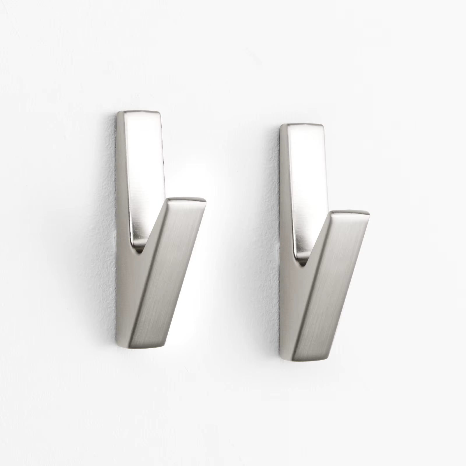 Set de 5 Crochet Moderne & Design Argenté en Métal Solide