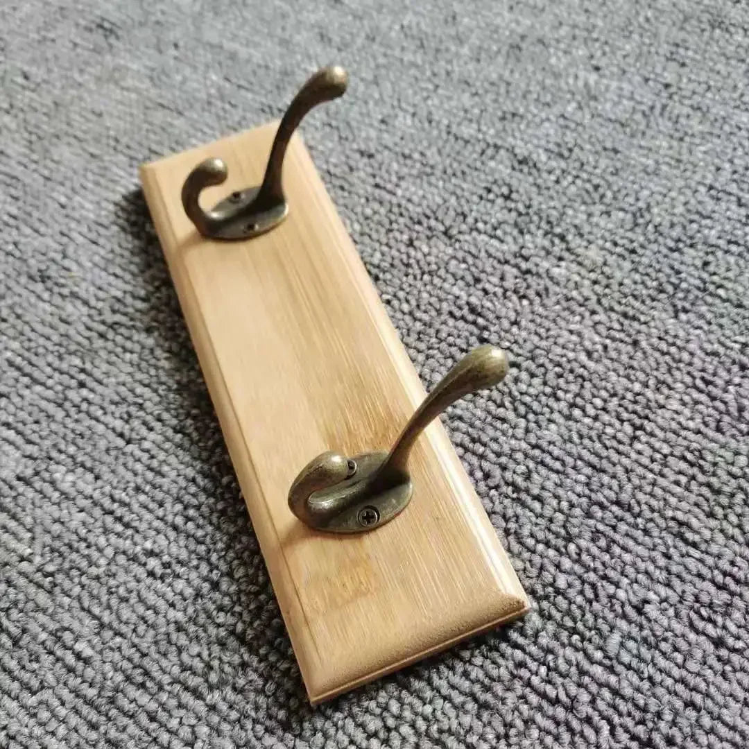 Support Mural Naturel avec 2 crochet en Cuivre