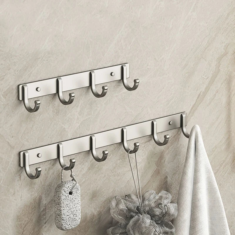 Crochet Muraux suspendu Minimaliste Gris en Aluminium