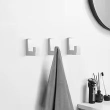 Patère Mural "L"  Chromé Très Simpliste & Design en Métal léger (Pack de 5)