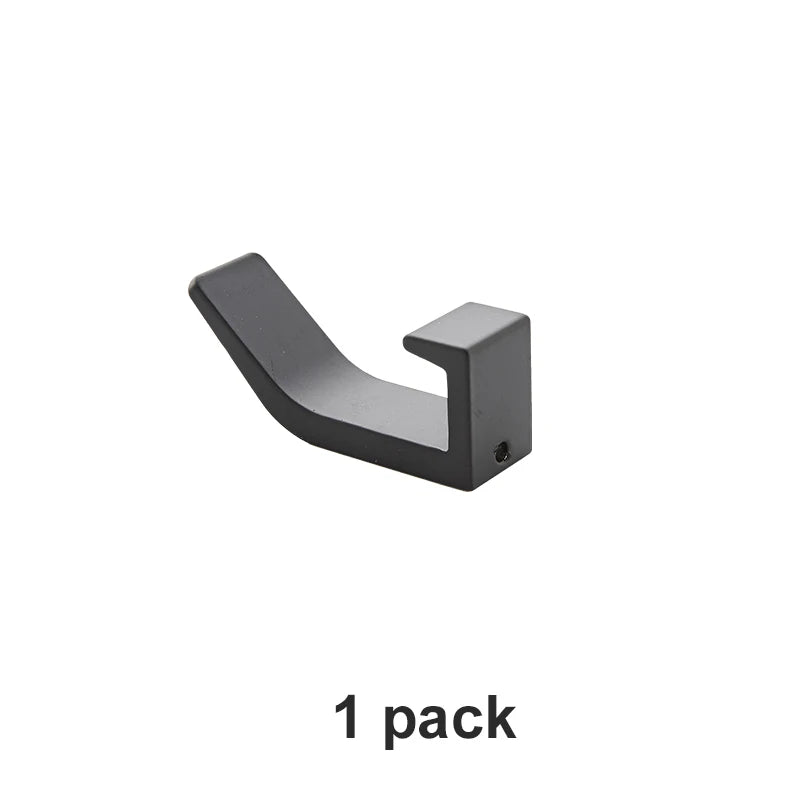 Rangement Mural Noir Simple en Métal léger